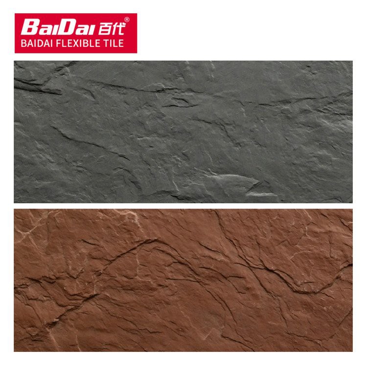 Mur extérieur flexible en ardoise légère et mince de 3-4mm